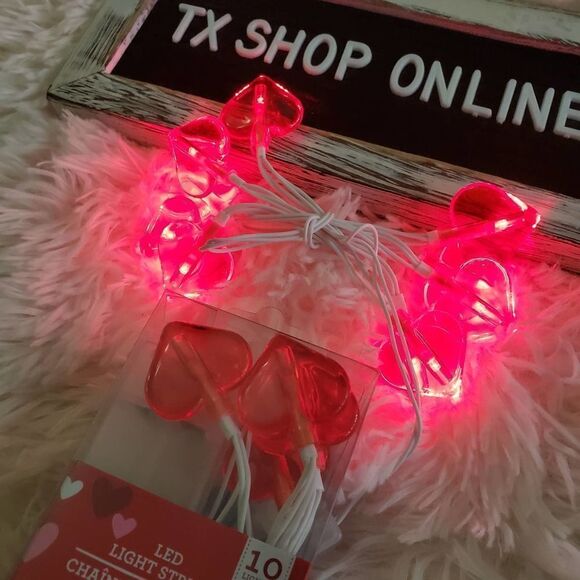Valentine's Day LED Heart String Lights, 3 ft. Strands - Picture 4 of 5